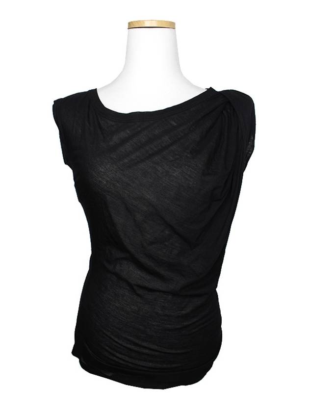 By Alberta Ferretti black draped top 44 55 - PHILO-SOFIE - BALAAN 1