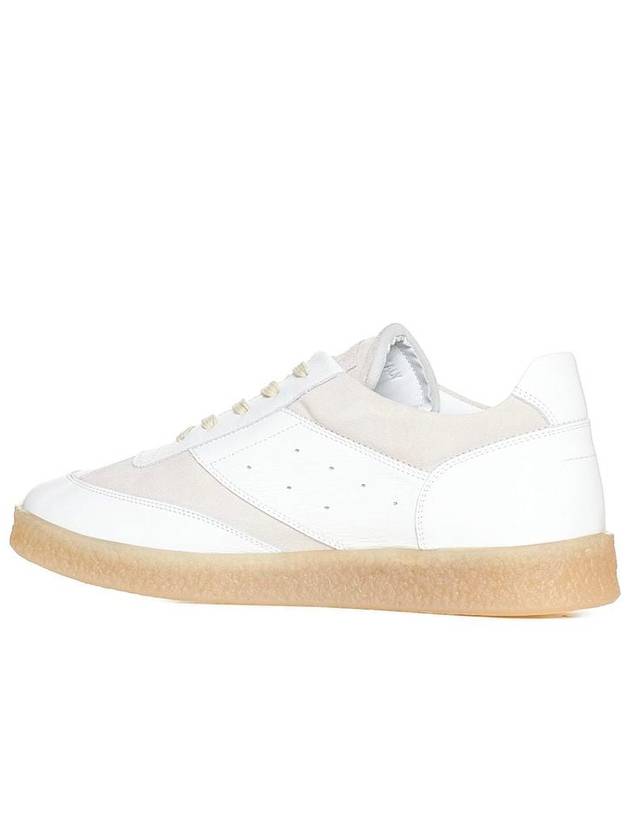 6 Court Leather Low Top Sneakers White - MAISON MARGIELA - BALAAN 4