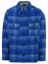 Gervon Check Wool Shirt Jacket Blue - ISABEL MARANT - BALAAN 2