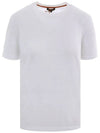 23SS FAM8107 1000 GARGANO Linen Women's Short Sleeve Tee - LORO PIANA - BALAAN 2