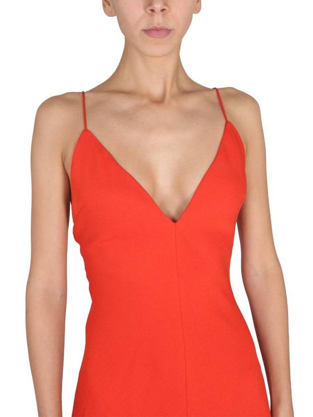 Stella McCartney Maxi V-Neck Dress - STELLA MCCARTNEY - BALAAN 4