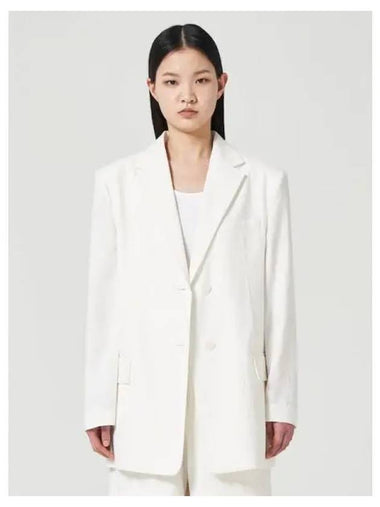 Single crinkle cotton jacket jumper ivory domestic product GM0023112436602 - JUUN.J - BALAAN 1