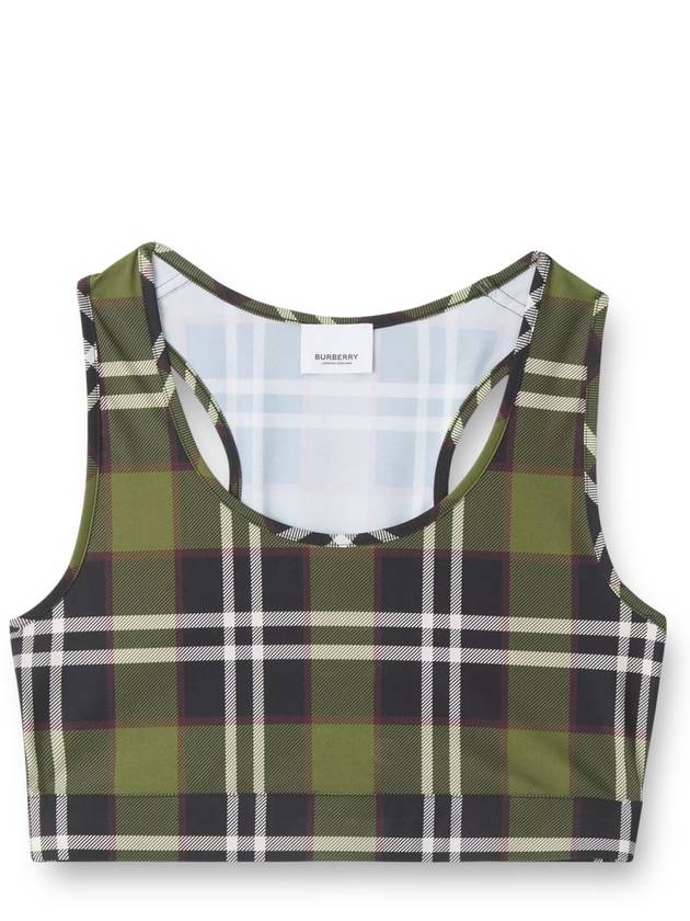 Check Crop Top Sleeveless - BURBERRY - BALAAN 2