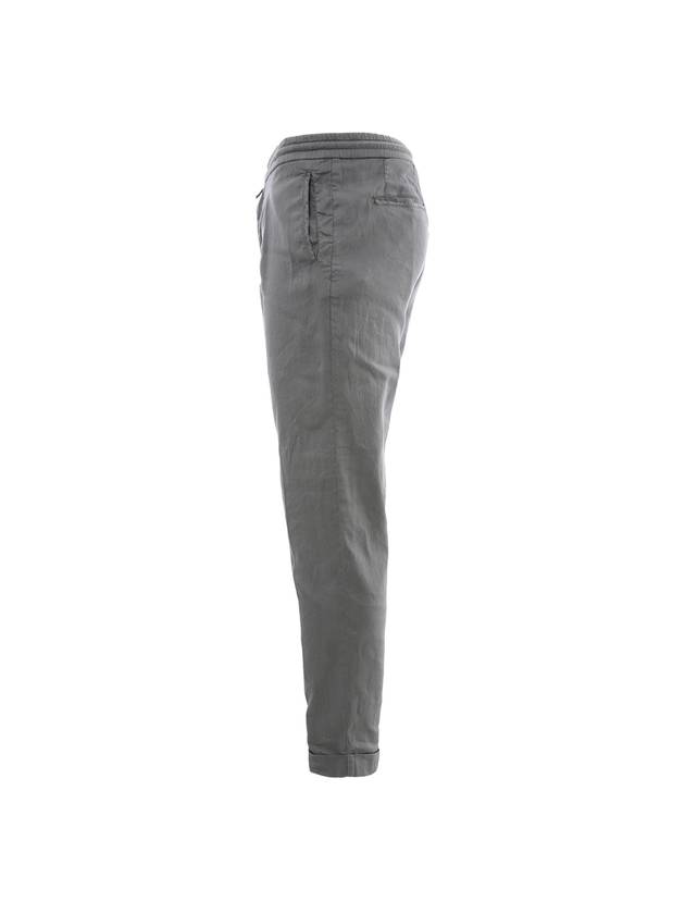 23SS UP1LAC J0770B 02 Linen String Gray Pants - KITON - BALAAN 3