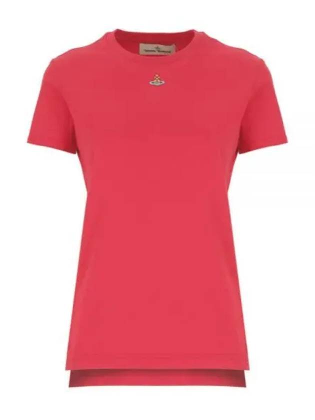 Embroided ORB Peru Short Sleeve T-Shirt Red - VIVIENNE WESTWOOD - BALAAN 2