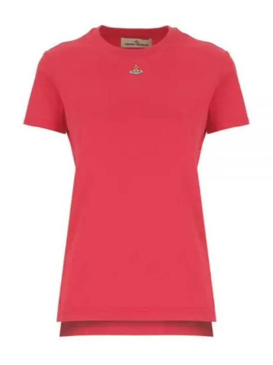 Embroided ORB Peru Short Sleeve T-Shirt Red - VIVIENNE WESTWOOD - BALAAN 2