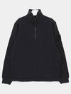 Ghost Piece Half Zip Up Knit Top Navy - STONE ISLAND - BALAAN 2