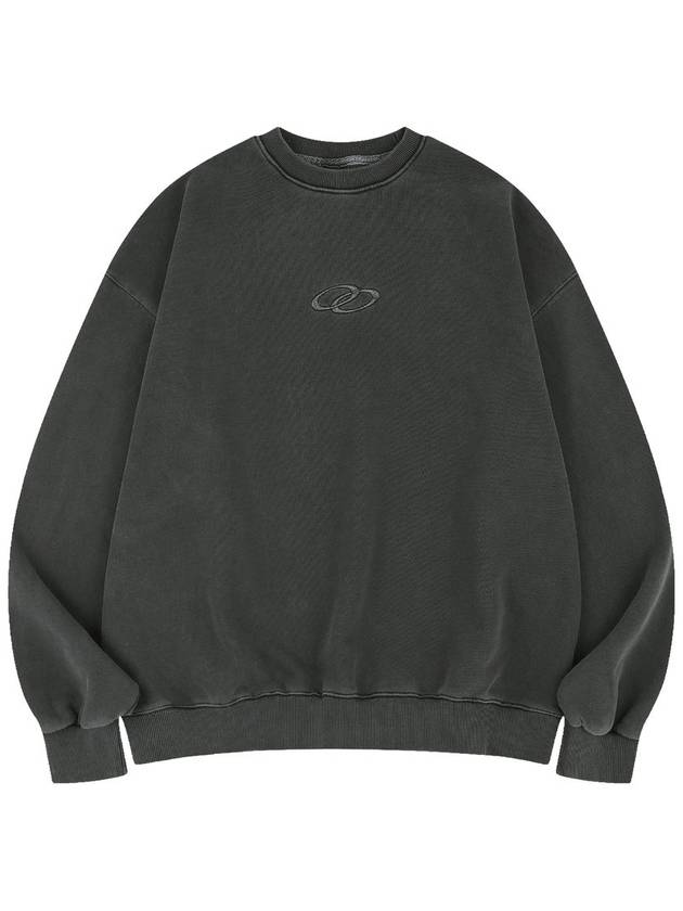 2024 F W Unisex Vintage Pigment Washing Sweatshirt Dark Gray - MAVRK - BALAAN 1