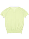 Scallop collar short sleeve women’s knit MELON GREEN - 20THHOLE - BALAAN 2