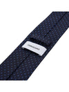 Ferragamo Men's Gancini Jacquard Tie 35 0837 F BLU SCURO 0758432 - SALVATORE FERRAGAMO - BALAAN 7