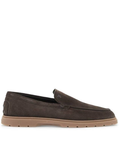 Suede Slipper Loafers Brown - TOD'S - BALAAN 2