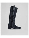 REMY CREASED LEATHER MID BOOTS BLACK B1FTFM008WBOBK0LL0 - BY FAR - BALAAN 1