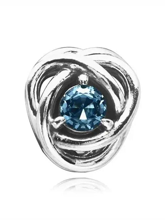 March Birthstone Eternity Circle Charm Silver - PANDORA - BALAAN 1