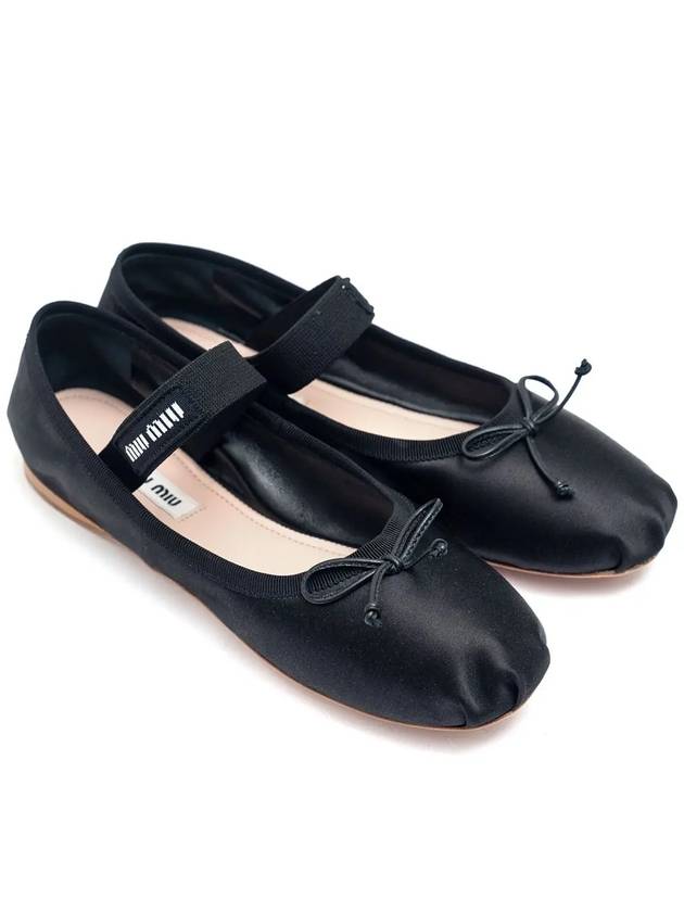 Satin Ballerinas Black - MIU MIU - BALAAN 3