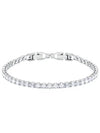 Tennis Rhodium Bracelet Silver - SWAROVSKI - BALAAN 1