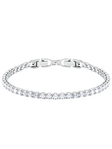 Tennis Rhodium Bracelet Silver - SWAROVSKI - BALAAN 1