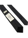 Men's GG Dot Pattern Silk Necktie Black - GUCCI - BALAAN 5