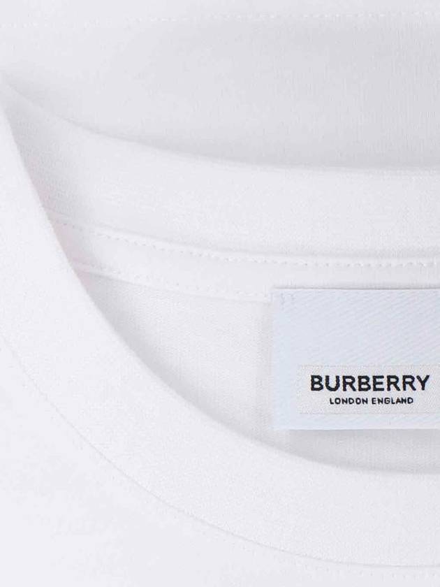 EKD Motif Cotton Short Sleeve T-Shirt White - BURBERRY - BALAAN 5