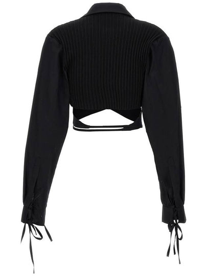 Andreādamo 'Criss Cross' Cropped Shirt - ANDREADAMO - BALAAN 2