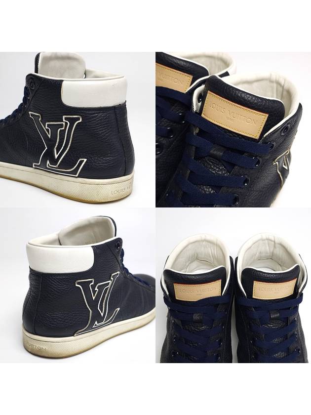 Big logo navy color high top sneakers 255MM - LOUIS VUITTON - BALAAN 8