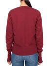 Logo Patch Cardigan Red - VIVIENNE WESTWOOD - BALAAN 5