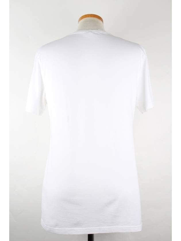 Terry embroidered logo short sleeve t shirt white L 100 - DIOR - BALAAN 5