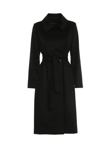 BCOLLAG Belted Wool Coat Black 2426016101 013 - MAX MARA - BALAAN 1