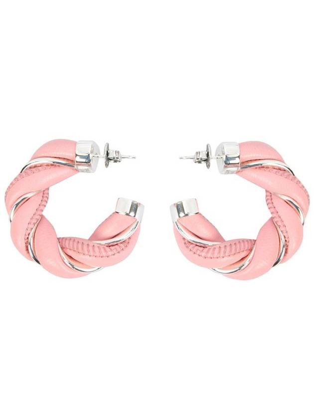 twisted hoop earrings pink - BOTTEGA VENETA - BALAAN 2