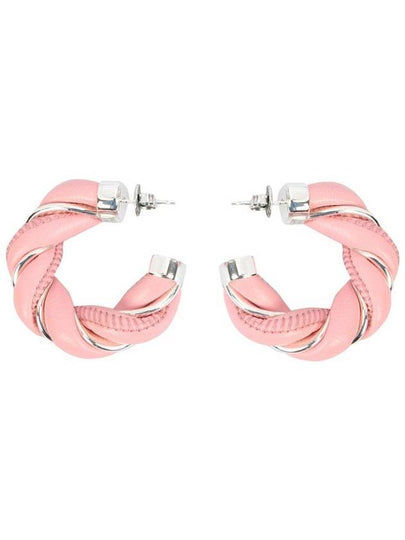 twisted hoop earrings pink - BOTTEGA VENETA - BALAAN 2