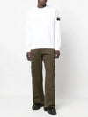 Wappen Patch Crew Neck Sweatshirt White - STONE ISLAND - BALAAN 7