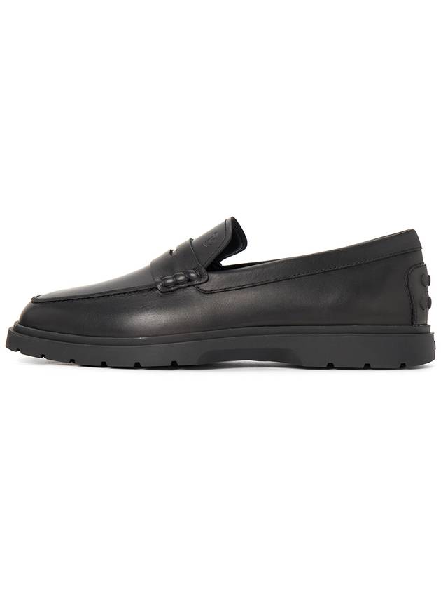 Men's Leather Penny Loafers Black - TOD'S - BALAAN 5