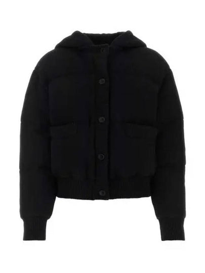 wool cashmere down padding black - PRADA - BALAAN 2