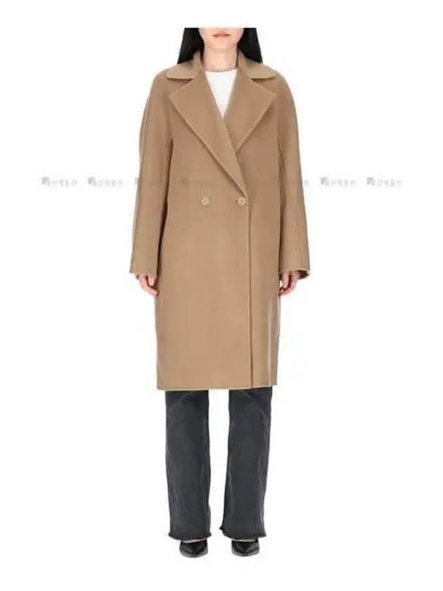 Studio Goya Cashmere Wool Long Double Coat Brown - MAX MARA - BALAAN 2