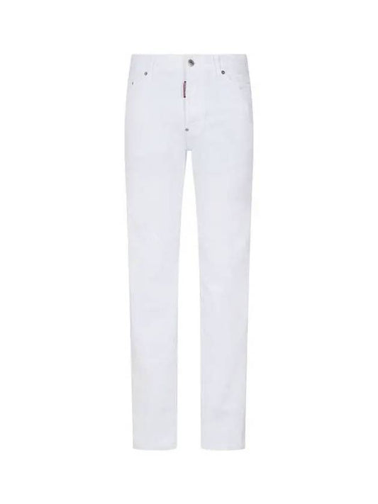 Men s Crinkle Tight Cool Guy Jeans White - DSQUARED2 - BALAAN 1