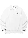 YOKO Collar Neck Two Way Half Zip Up Long Sleeve Sweatshirt WHITE - 20THHOLE - BALAAN 4