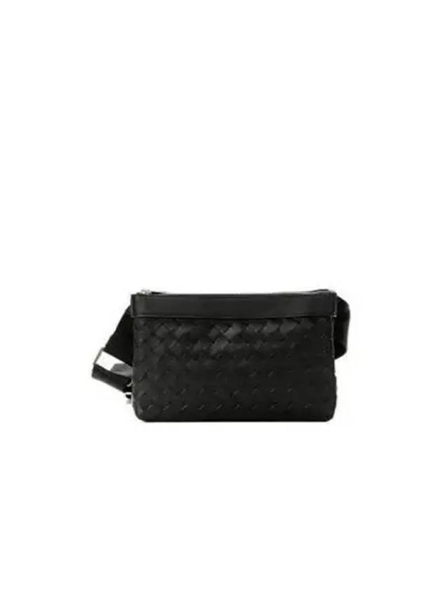 Intrecciato Classic Messenger Bag Black - BOTTEGA VENETA - BALAAN 2