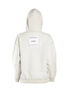 Inside Out Patch Logo Hoodie White - VETEMENTS - BALAAN 1