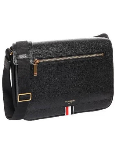 Webbing strap pebbled grain reporter bag - THOM BROWNE - BALAAN 1