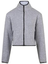 Cirque High Neck Zip-Up Jacket Light Grey Melange - J.LINDEBERG - BALAAN 2