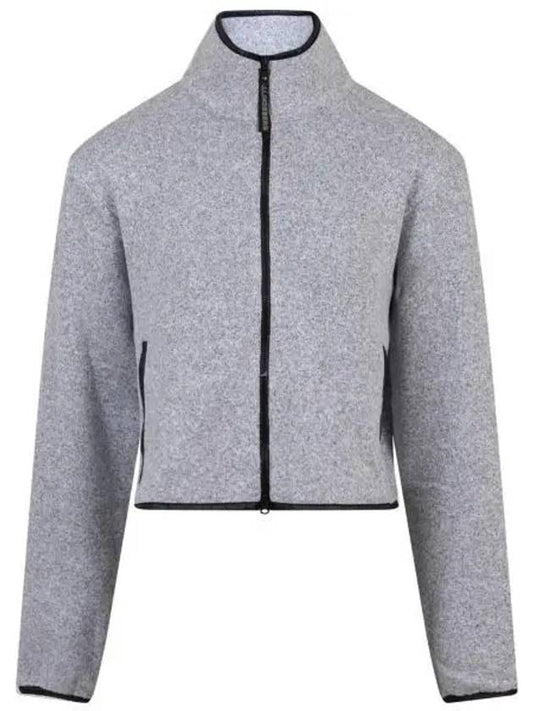 Cirque High Neck Zip-Up Jacket Light Grey Melange - J.LINDEBERG - BALAAN 2