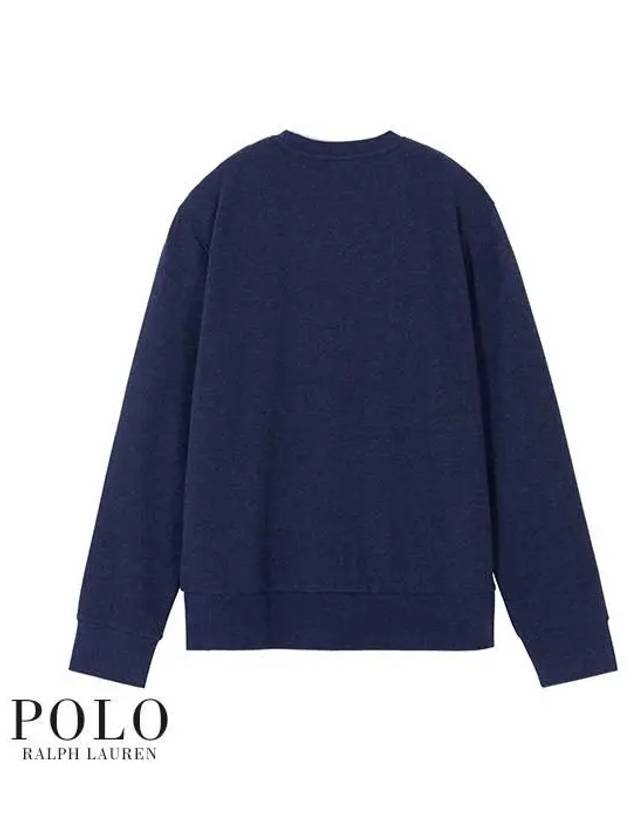 Embroidered Pony Logo Crew Neck Sweatshirt Navy - POLO RALPH LAUREN - BALAAN 3