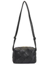 Small Intrecciato Cassette Cross Bag Black - BOTTEGA VENETA - BALAAN 8