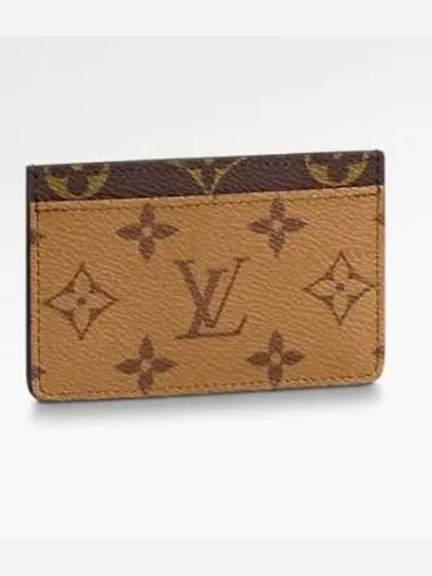 Monogram Reverse Canvas Card Wallet Brown - LOUIS VUITTON - BALAAN 2