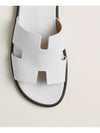 Izmir Leather Slippers Blanc - HERMES - BALAAN 6