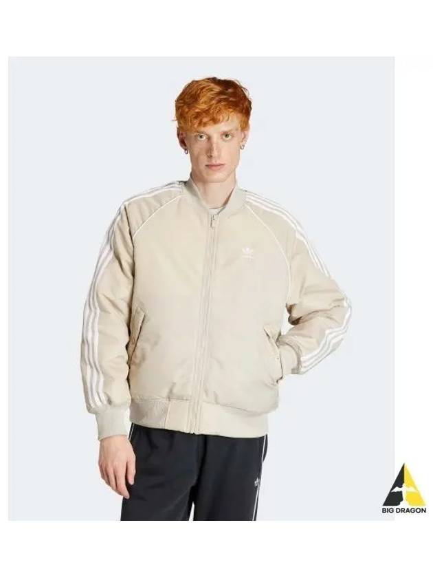 Premium Collegiate Bomber Jacket Wonder Beige - ADIDAS - BALAAN 2