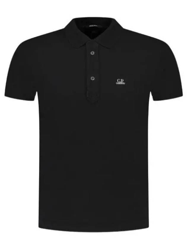 1020 Jersey Polo Shirt Black - CP COMPANY - BALAAN 2