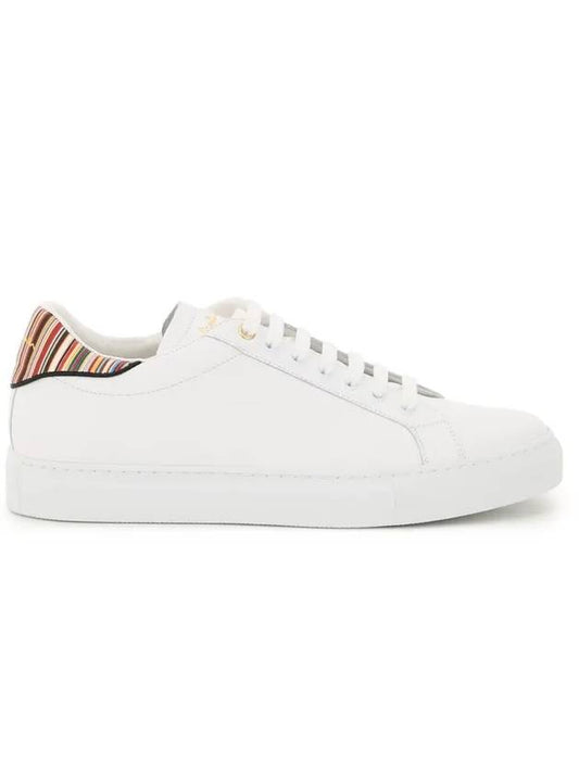 Stripe Logo Low Top Sneakers White - PAUL SMITH - BALAAN.