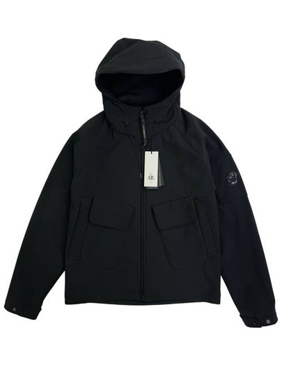 Lens Wappen Hooded Jacket Black - CP COMPANY - BALAAN 2