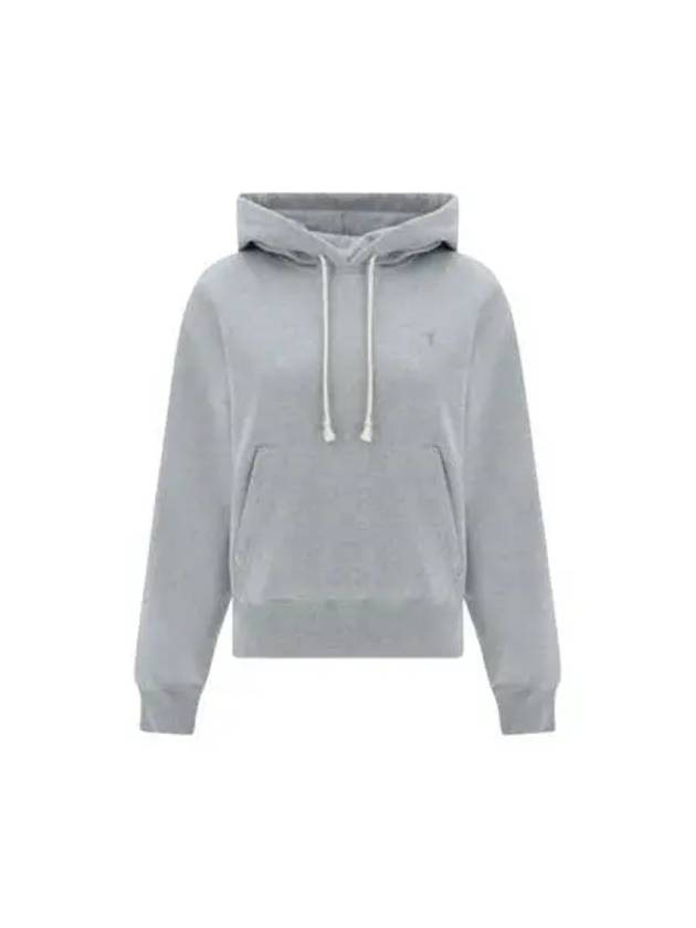 Cassandre Organic Cotton Hoodie Grey - SAINT LAURENT - BALAAN 2