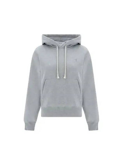 Cassandre Organic Cotton Hoodie Grey - SAINT LAURENT - BALAAN 2